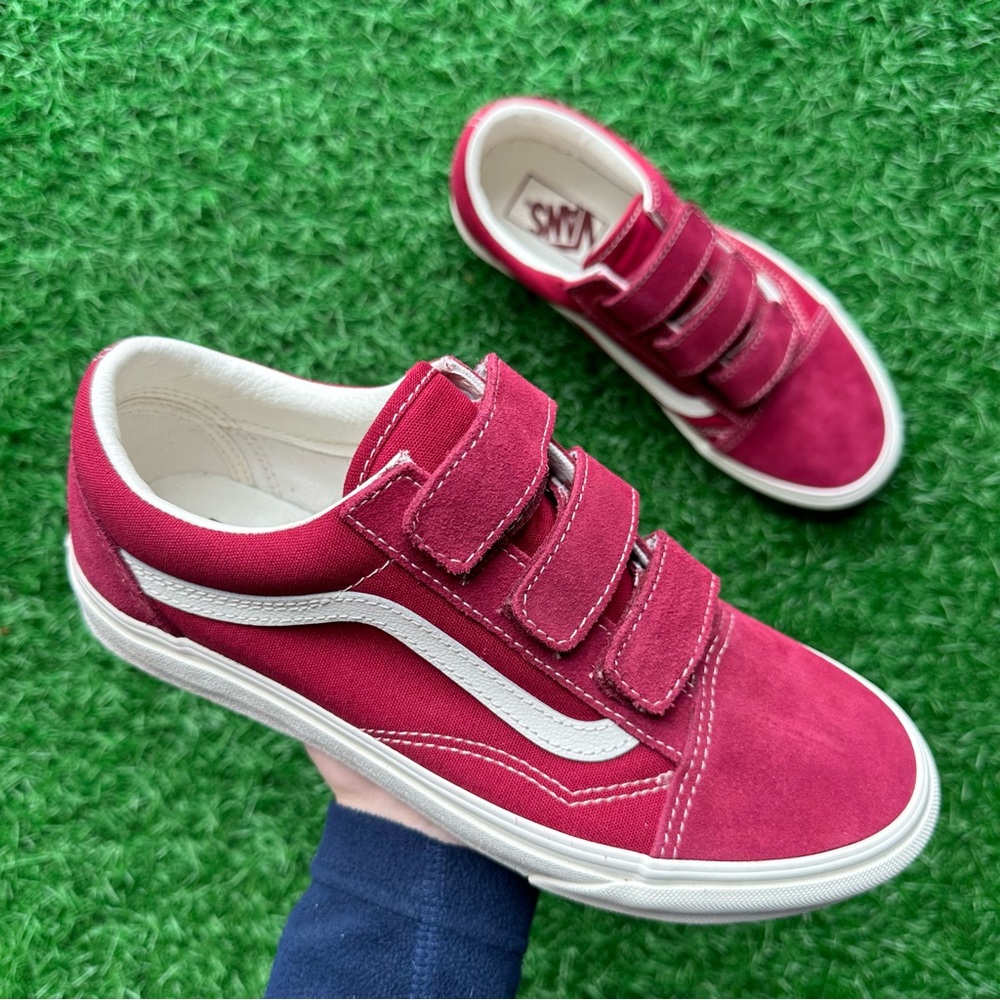 Vans Old Skool V Suede Canvas Rumba Red - Picture 3 of 10